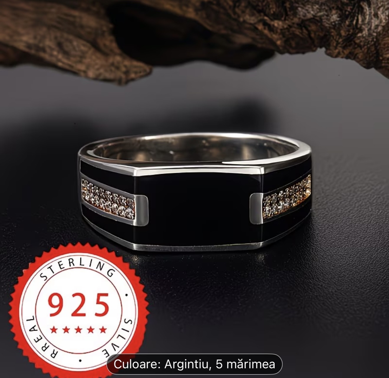 Inel bărbătesc din argint 925