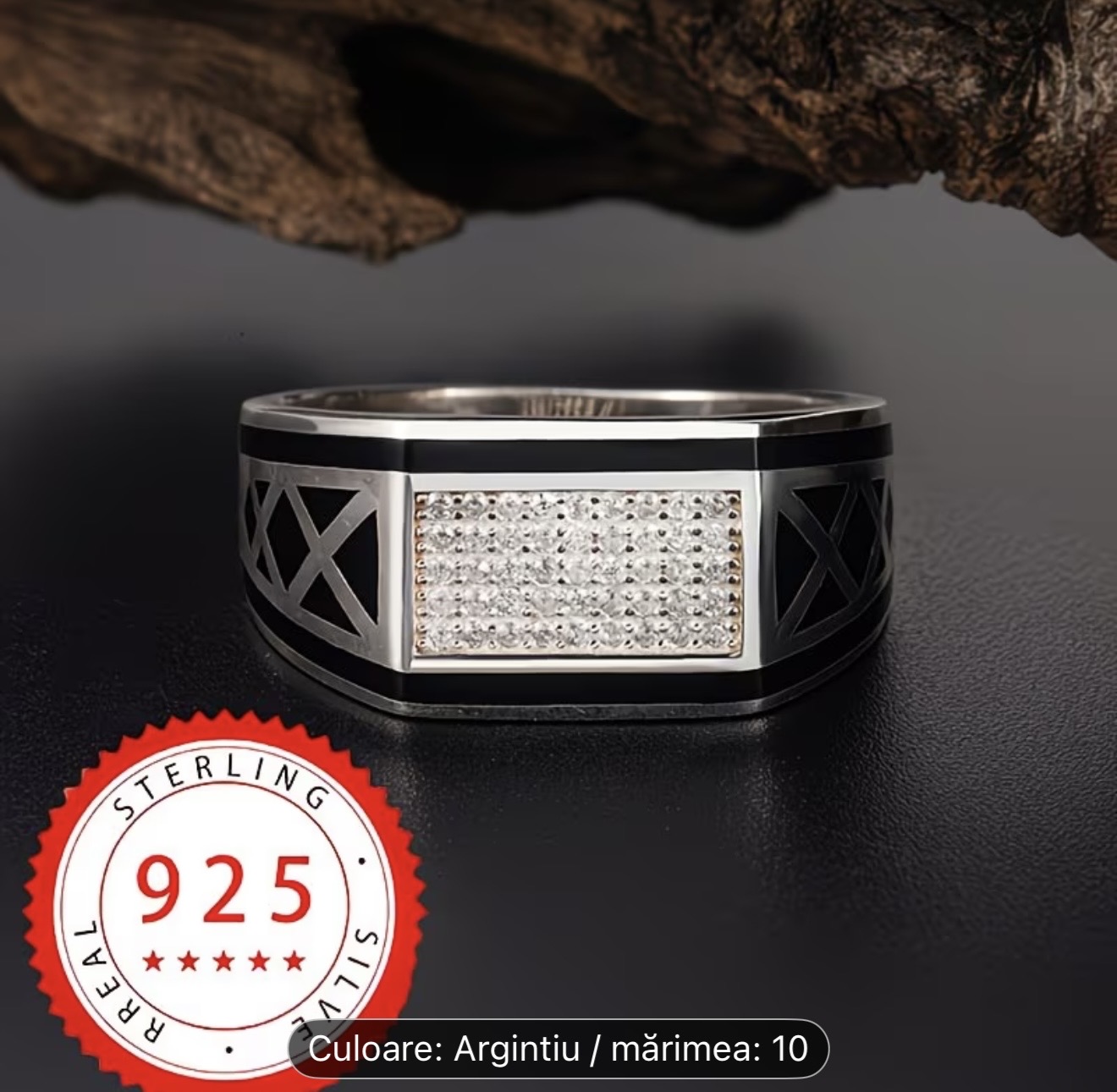 Inel bărbătesc din argint 925