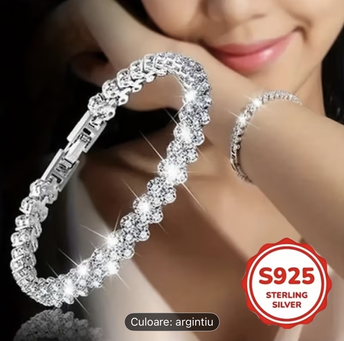 Brățară tenis din argint 925