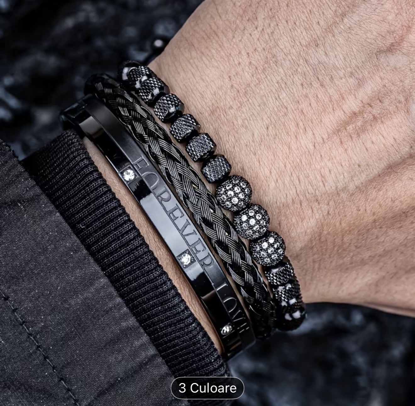 Bratara Neagra cu margele