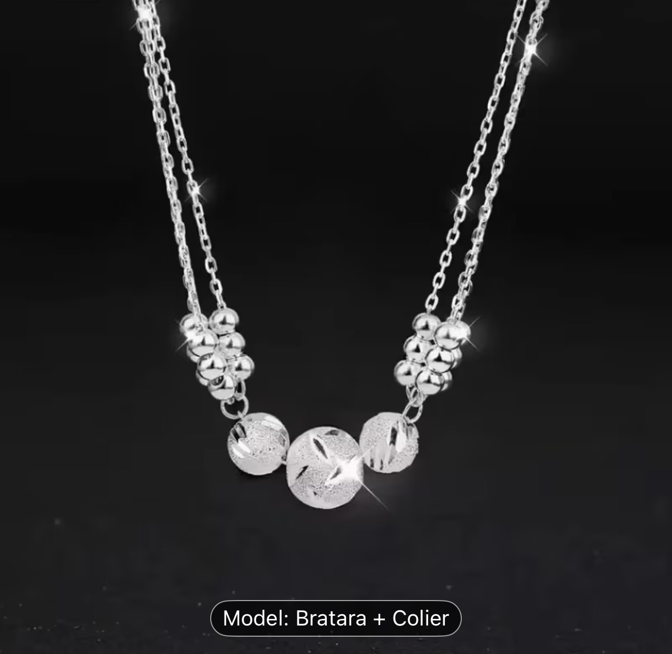 Set elegant de bijuterii din argint