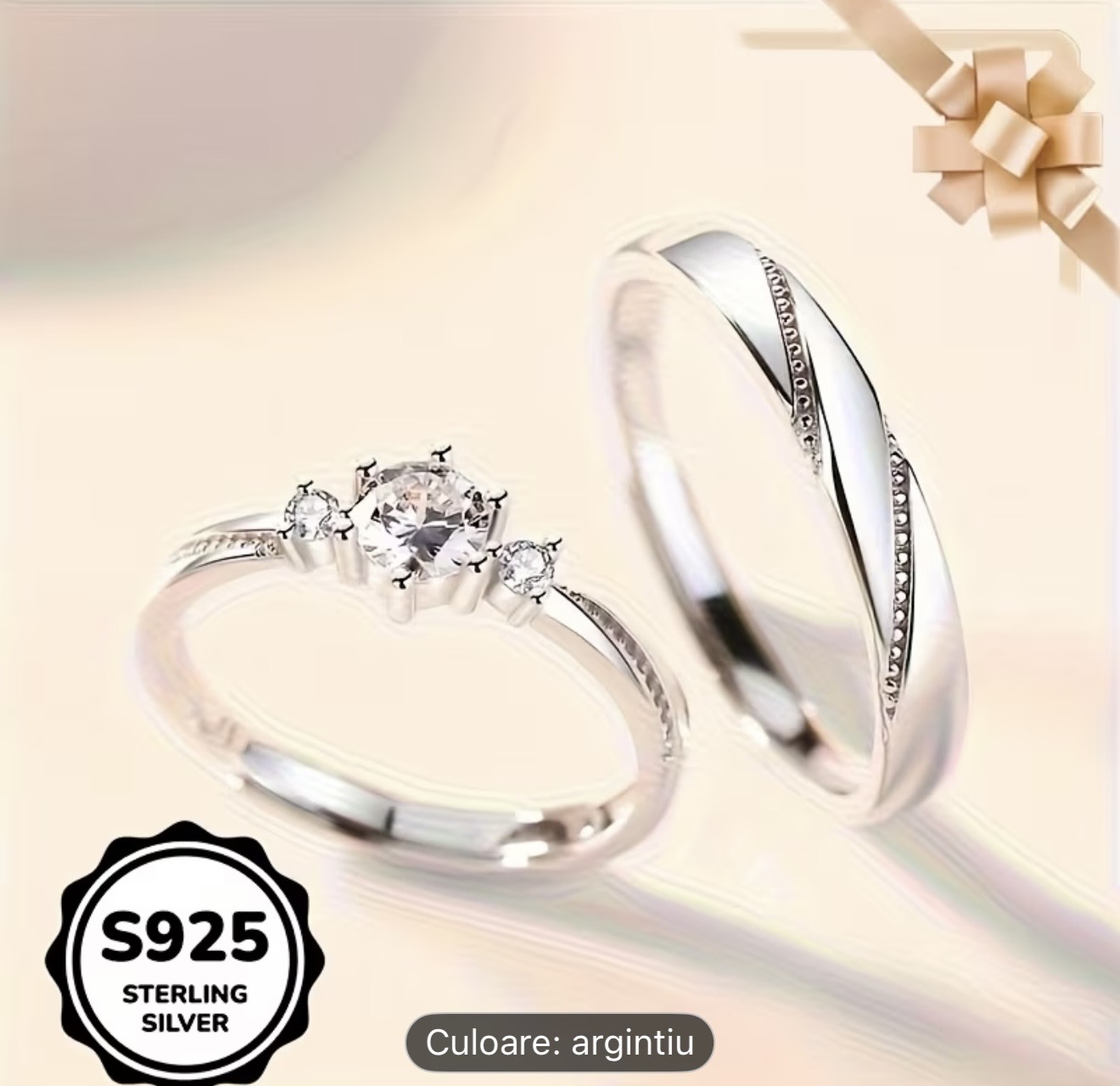 Inel de logodna din argint