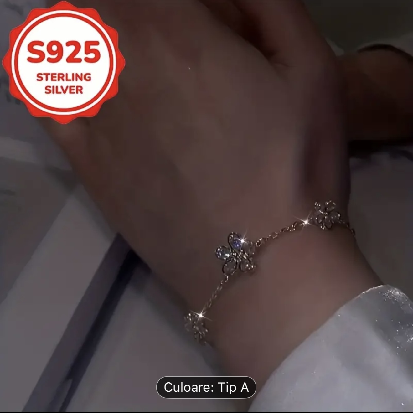 Bratara Fluture Argint