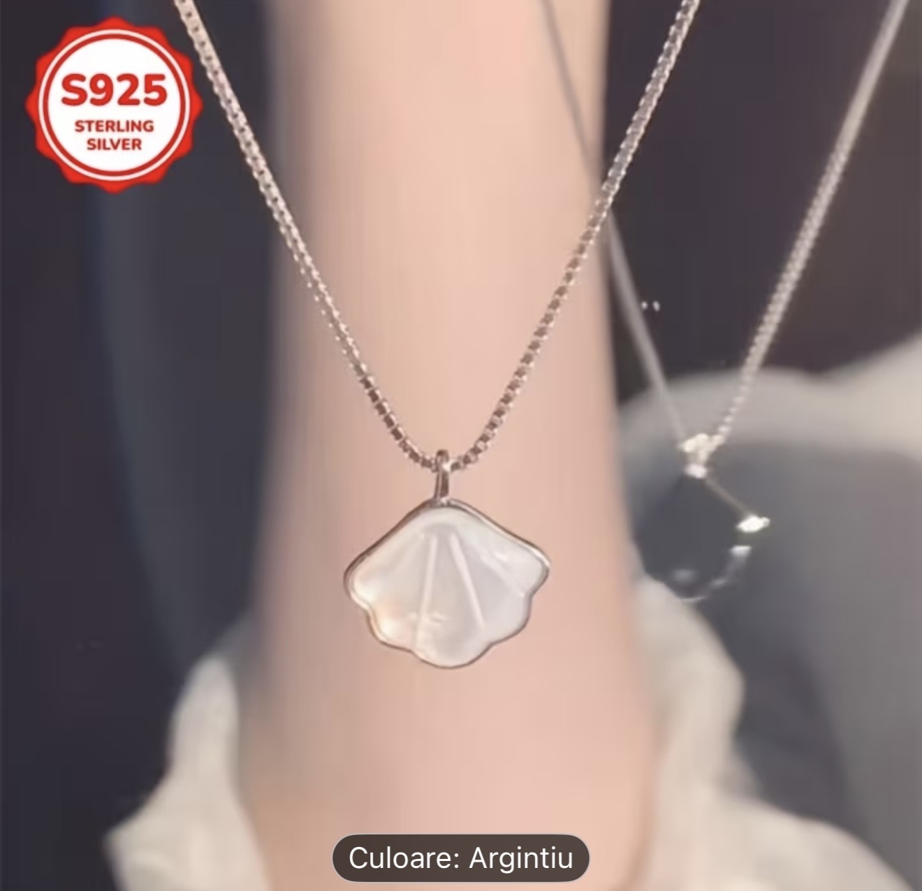 Colier cu pandantiv din argint 925