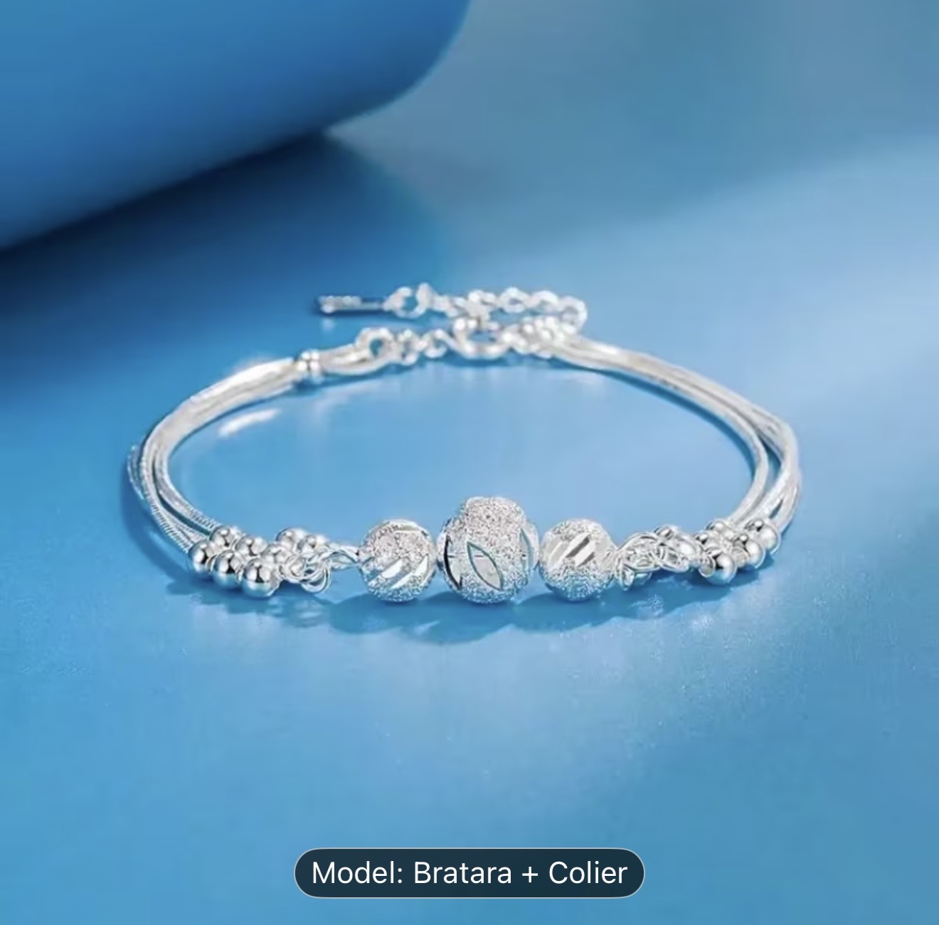 Set elegant de bijuterii din argint