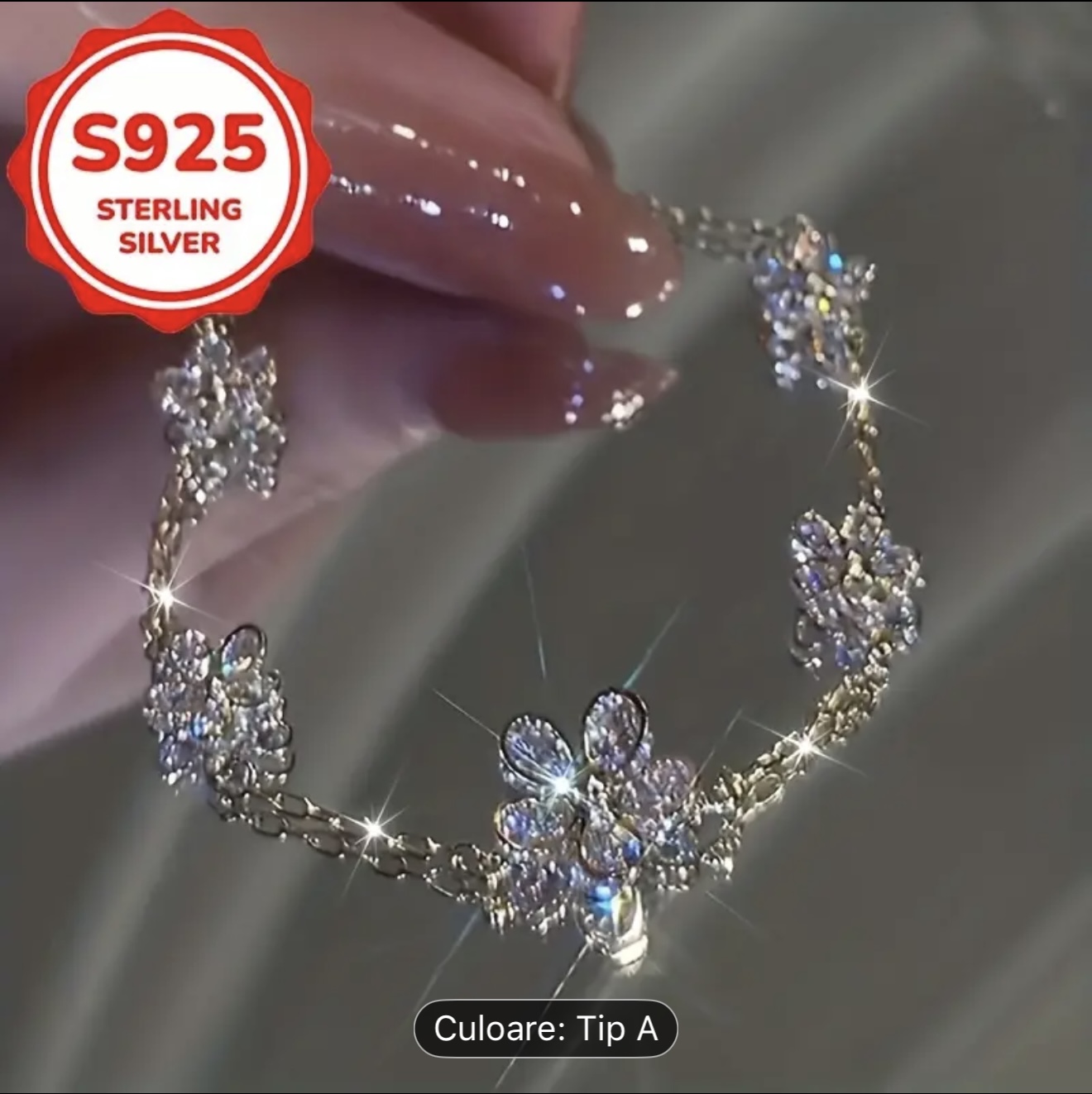 Bratara Fluture Argint