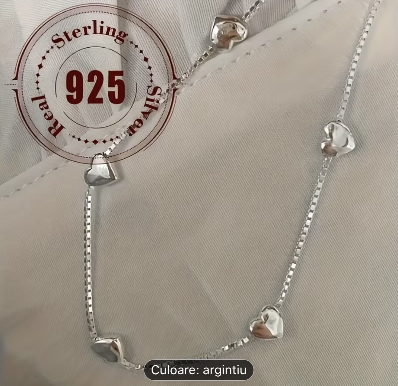 Brățări din argint sterlin cu inimă