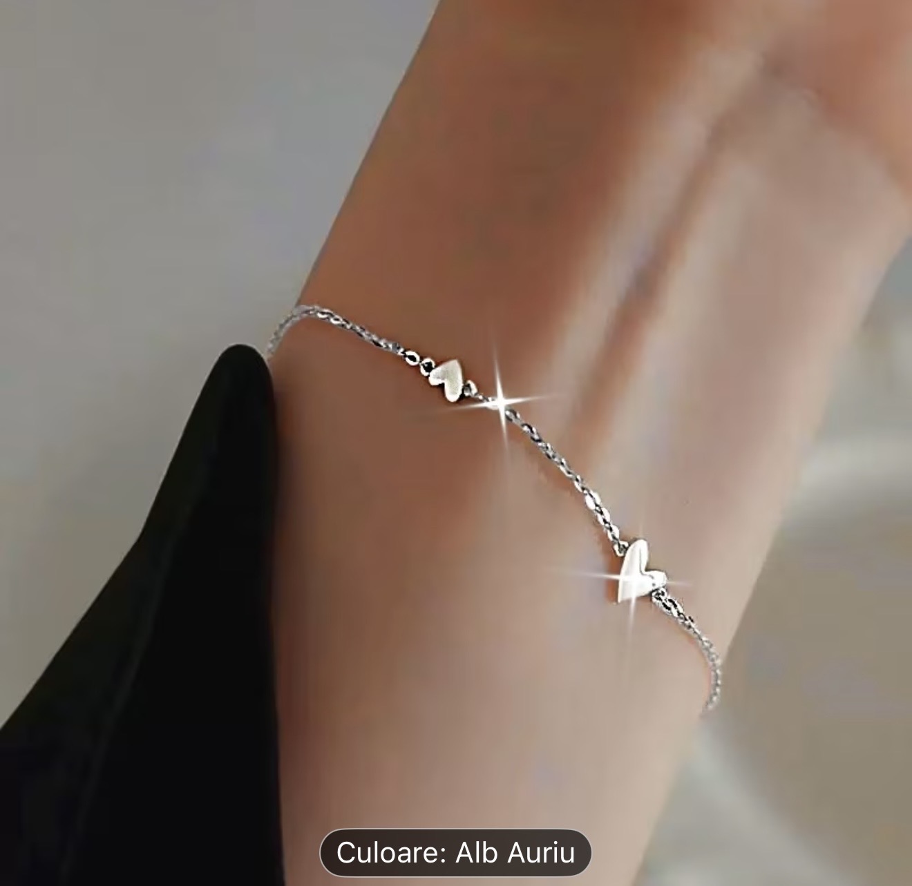 Brățară elegantă cu bătăi de inimă