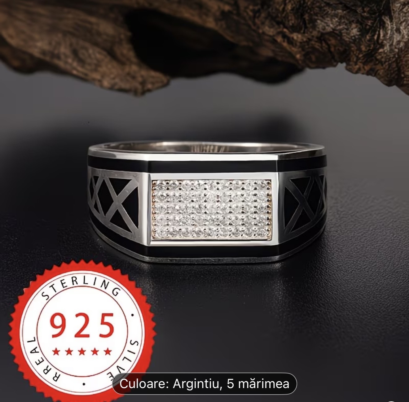 Inel bărbătesc din argint 925