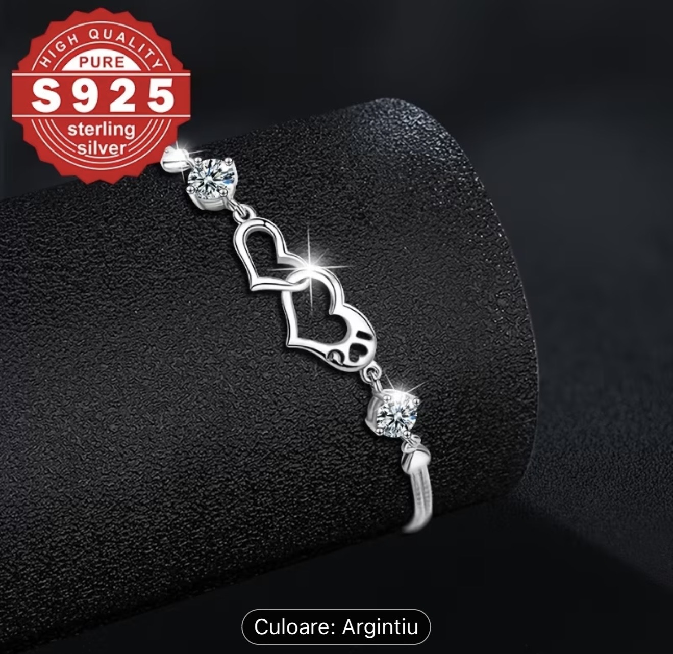 Brățară din argint 925 cu inimă