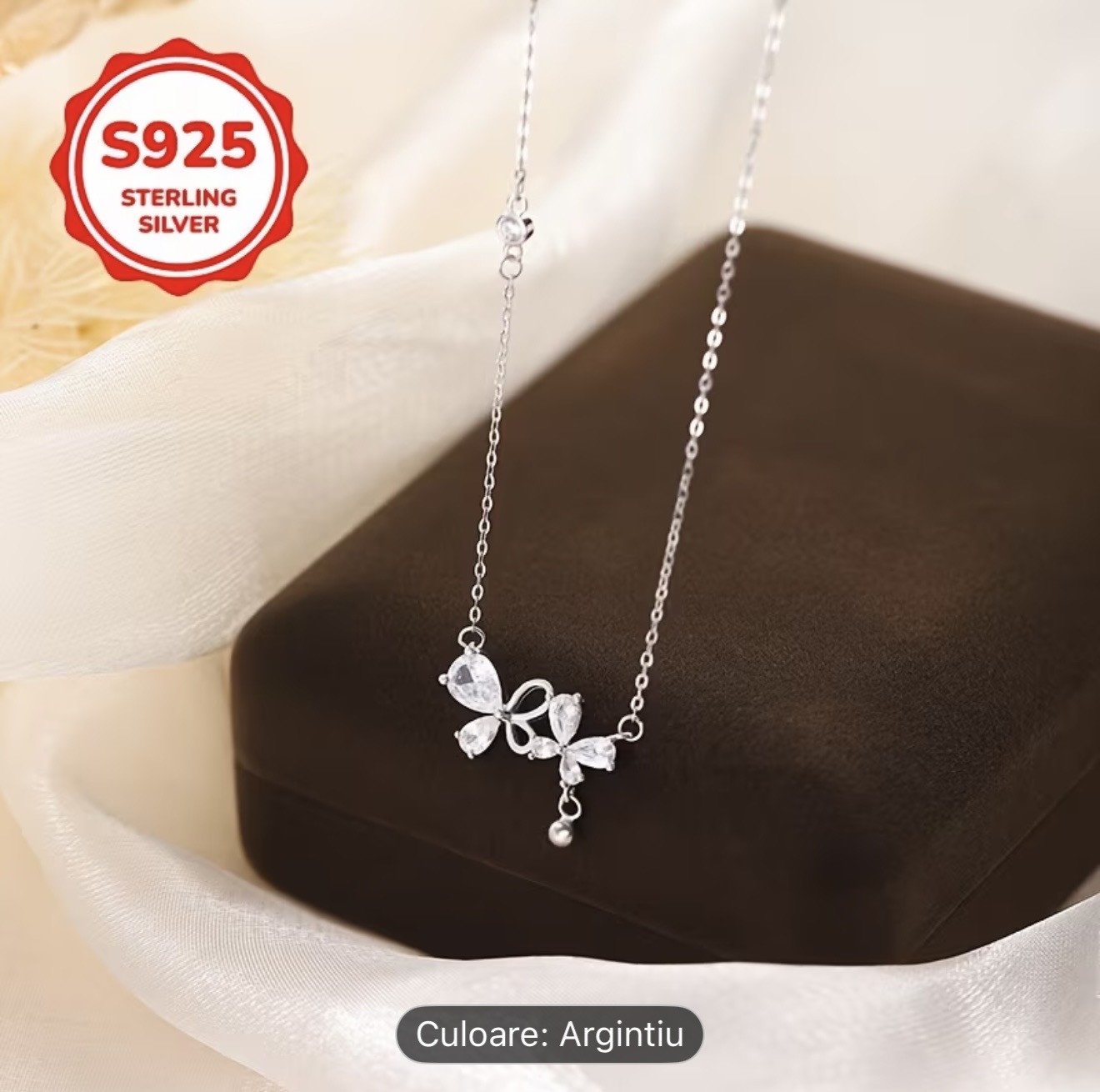 Colier din argint 925 cu fluture