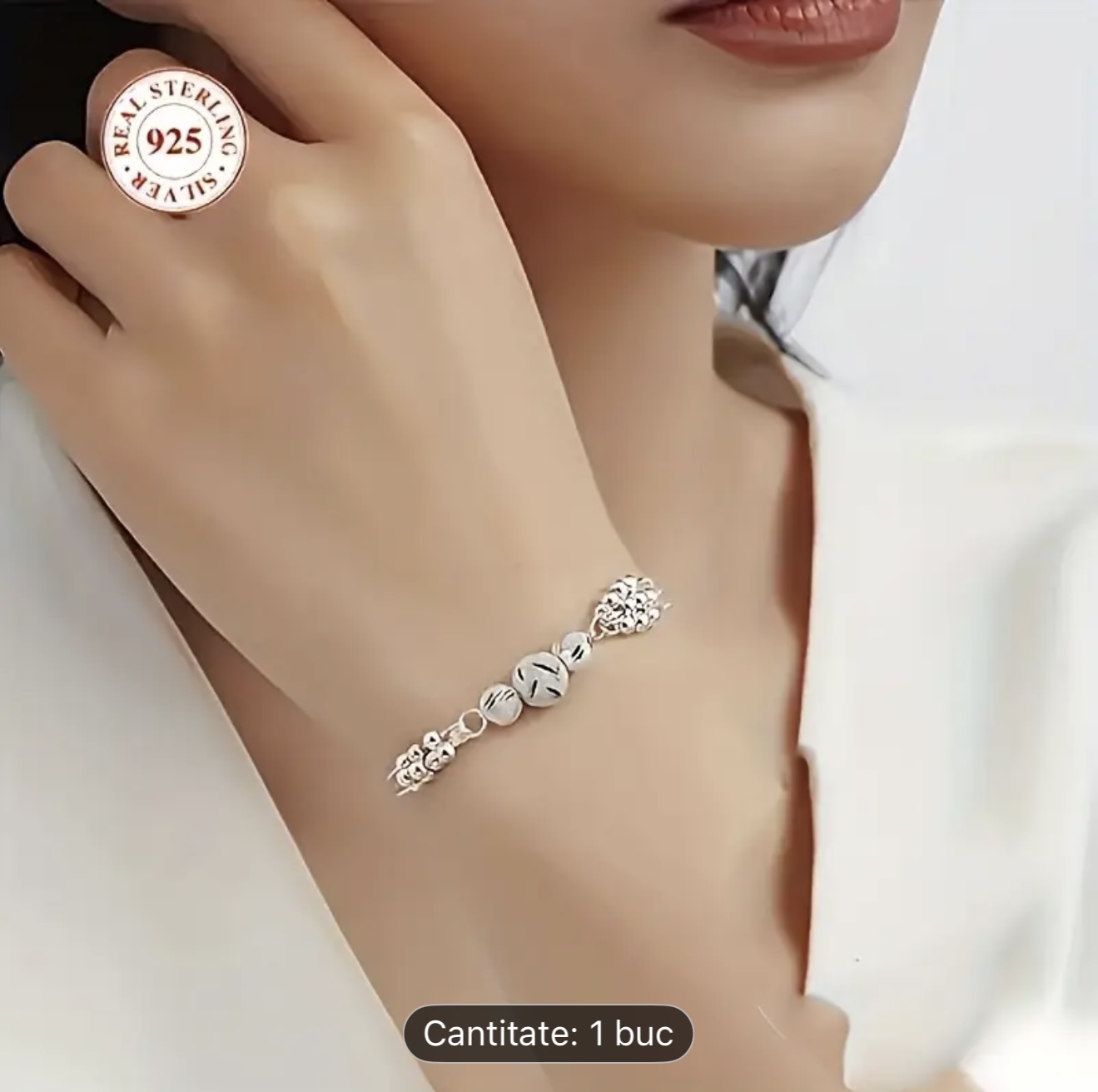 Brățară cu farmec de argint