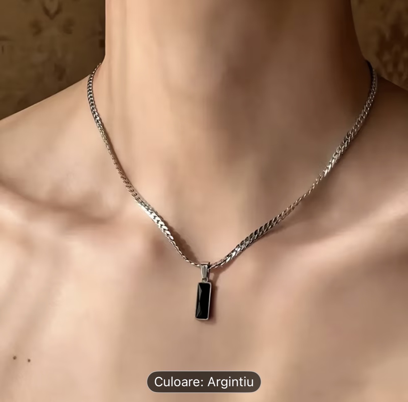 Colier elegant din argint cu pandantiv