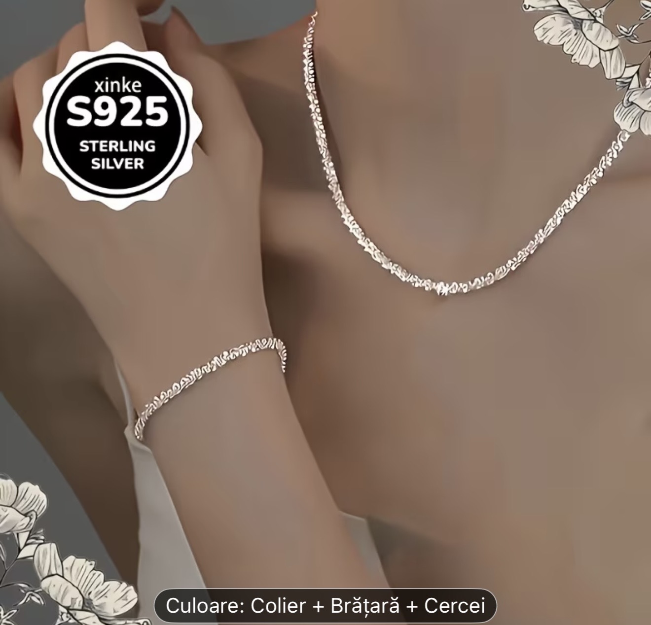 Set de bijuterii din argint sterling