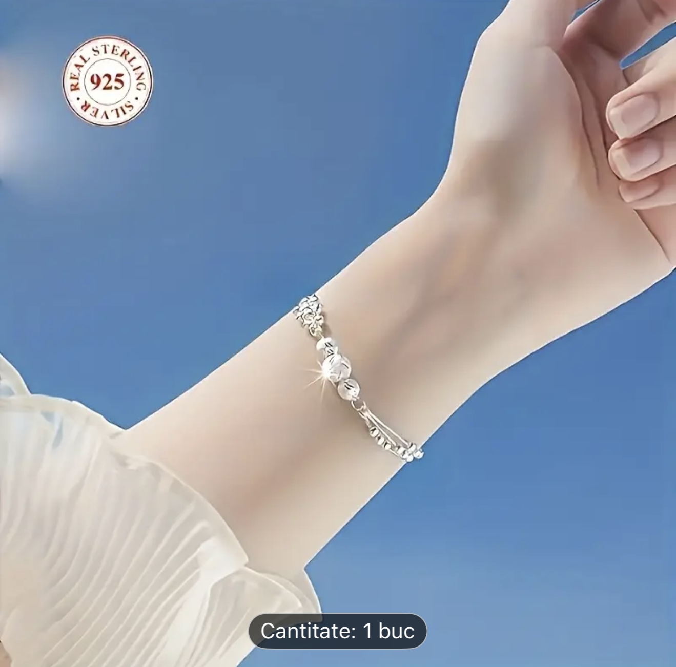 Brățară cu farmec de argint