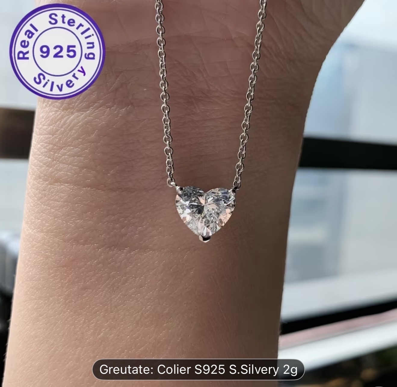 Colier din argint 925 cu inimă