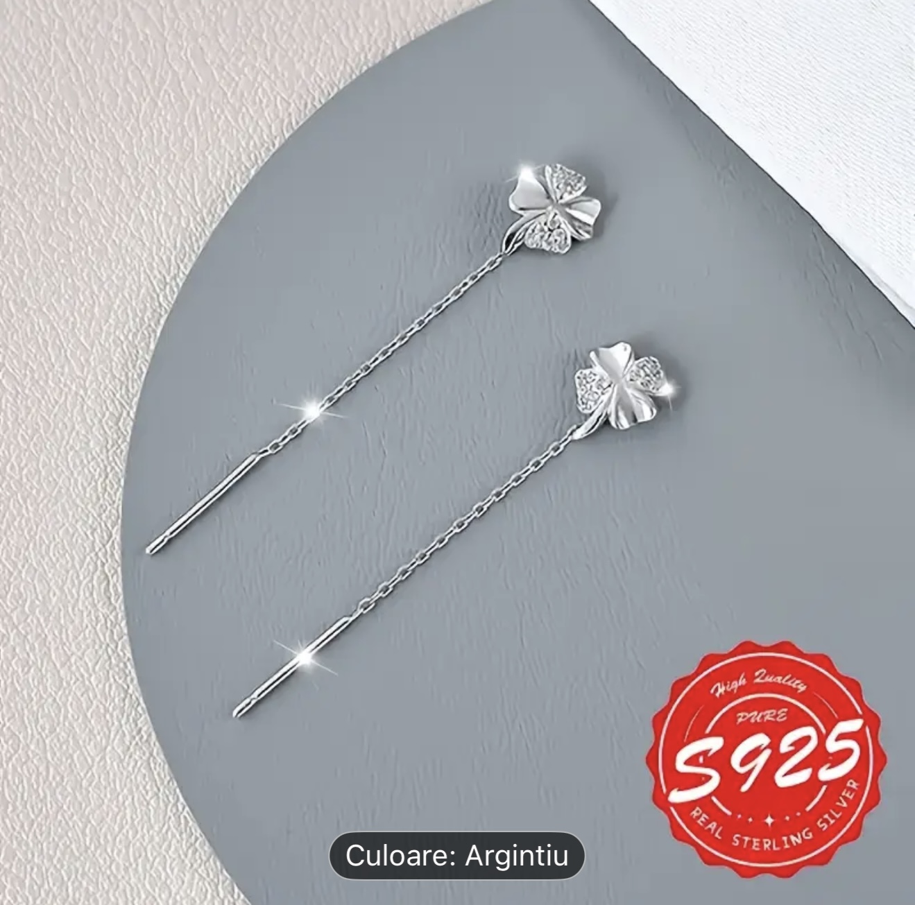 Cercei cu Trifoi de argint