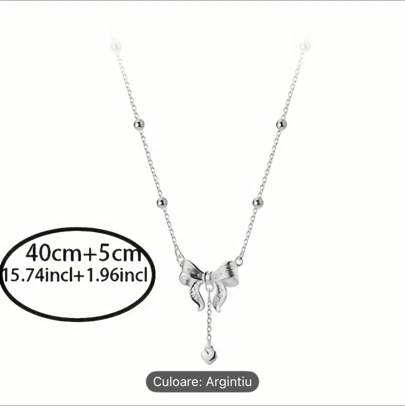 Colier cu pandantiv Fluture din argint