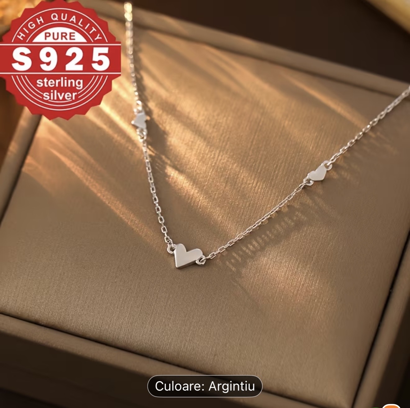 Colier din argint 925 cu inimă