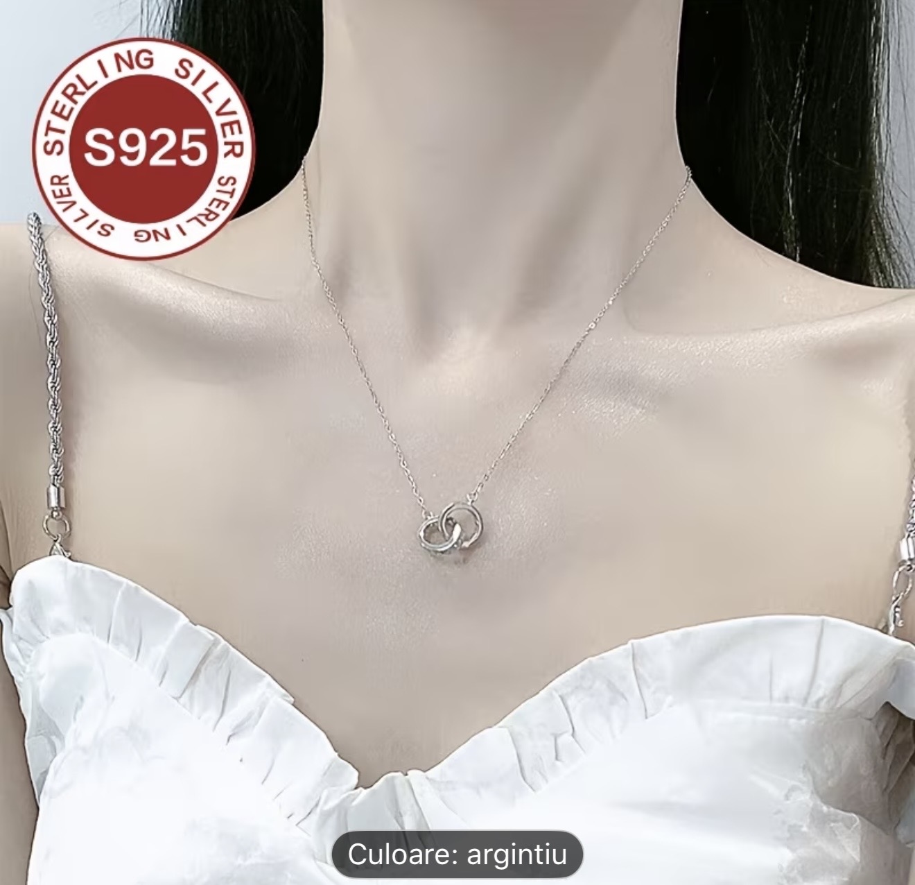 Colier cu pandantiv din argint sterlin S925