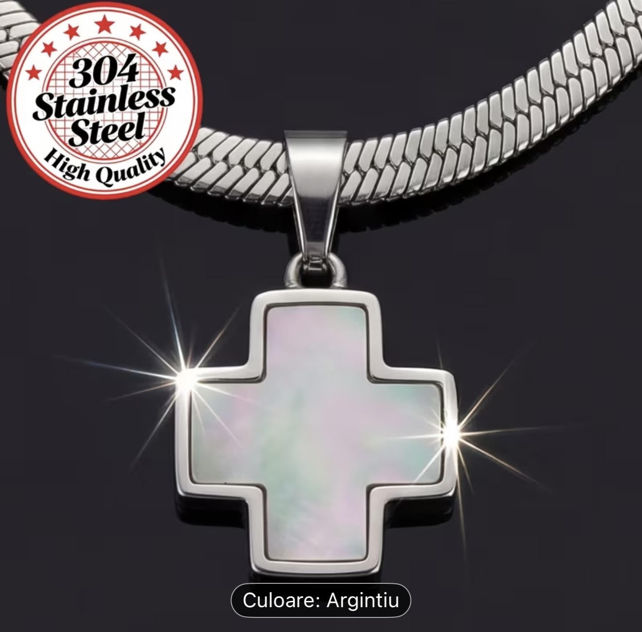 Colier cu pandantiv cu cruce 