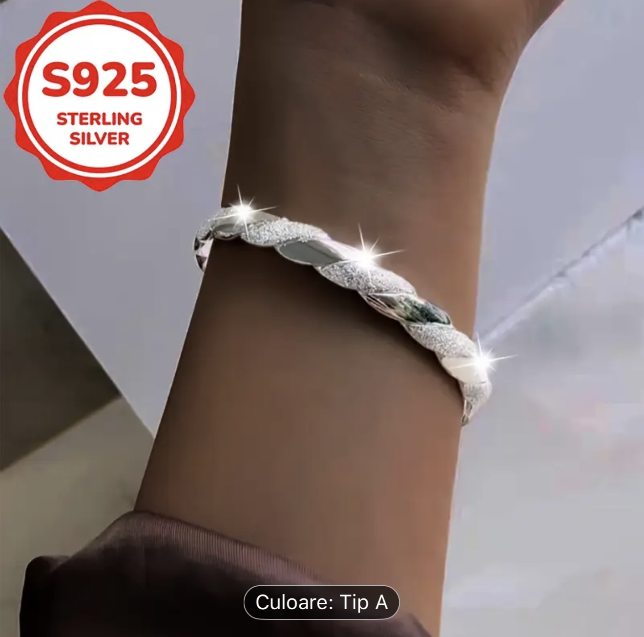 Brățară fixa model impletit