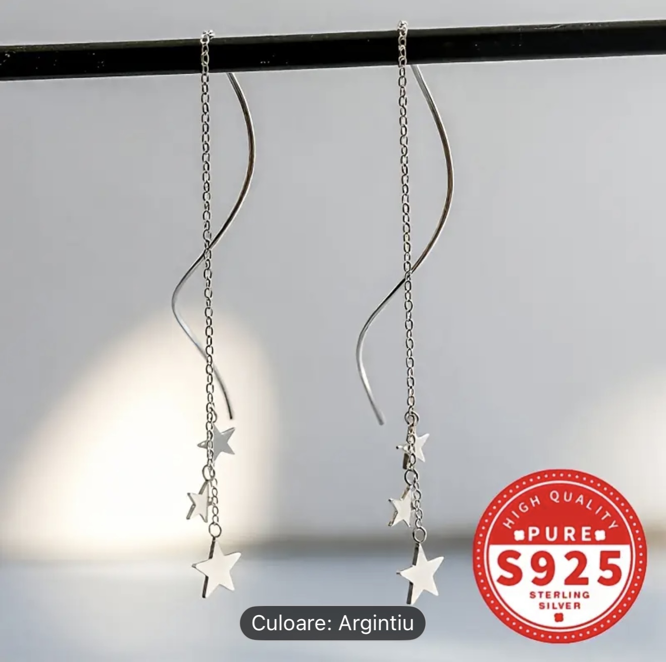 Cercei din Argint Steluțe Curgătoare