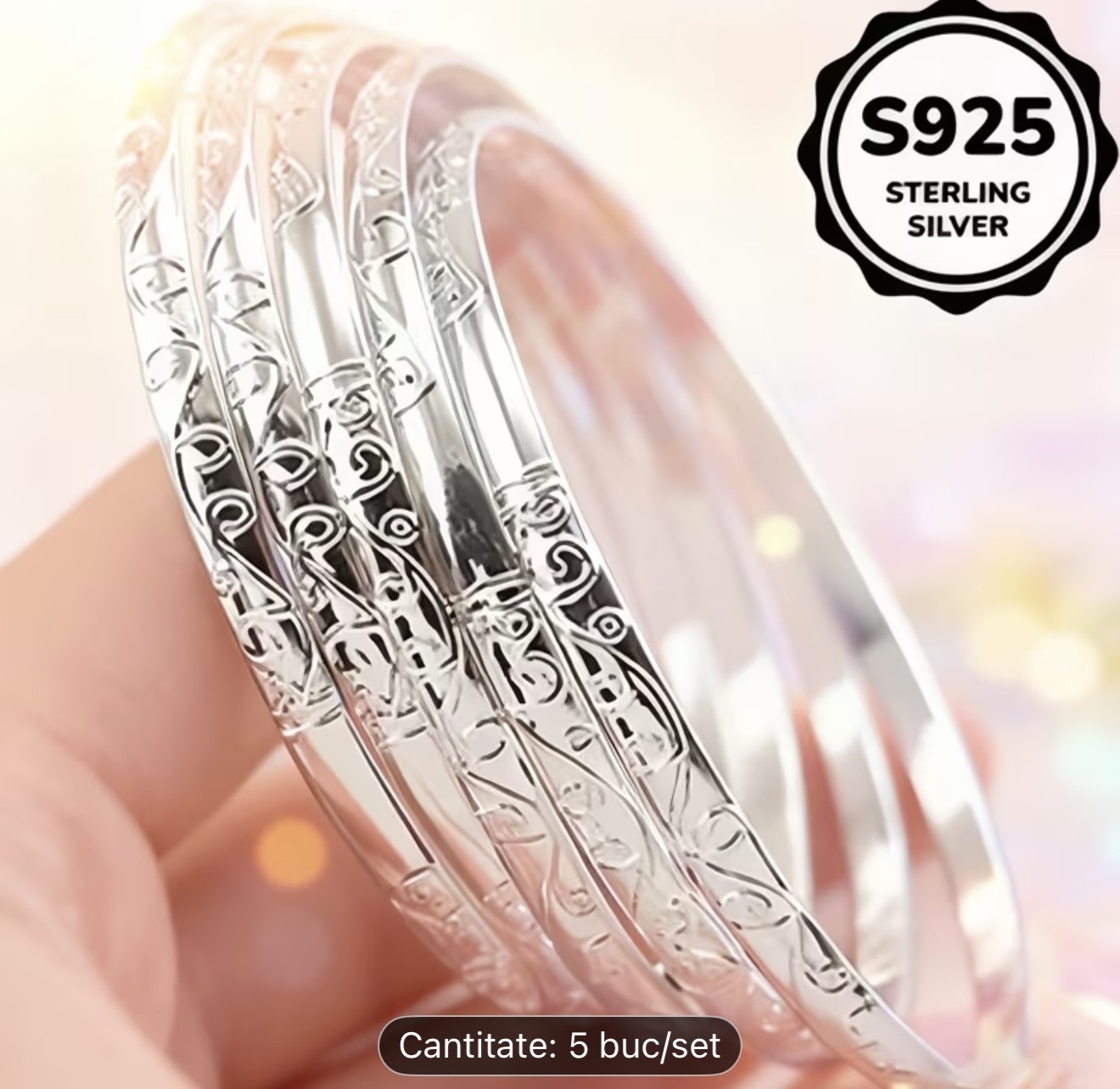 Set de brățări din argint sterlin S925