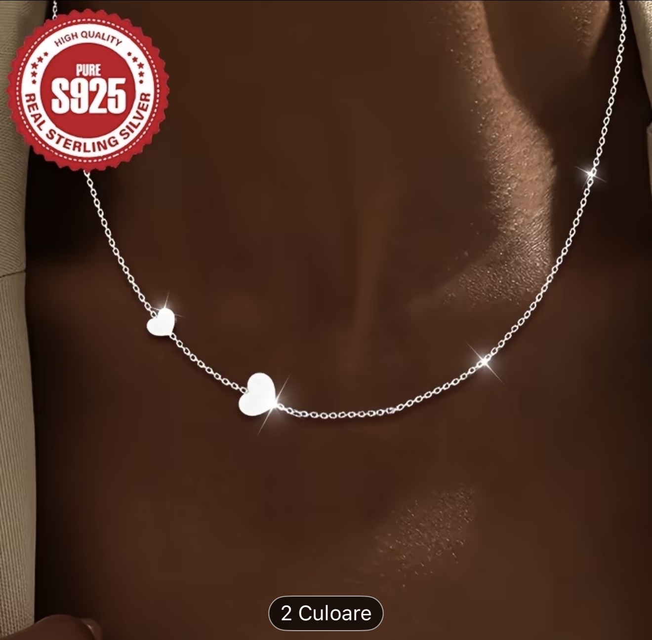 Colier din argint 925 cu inimă