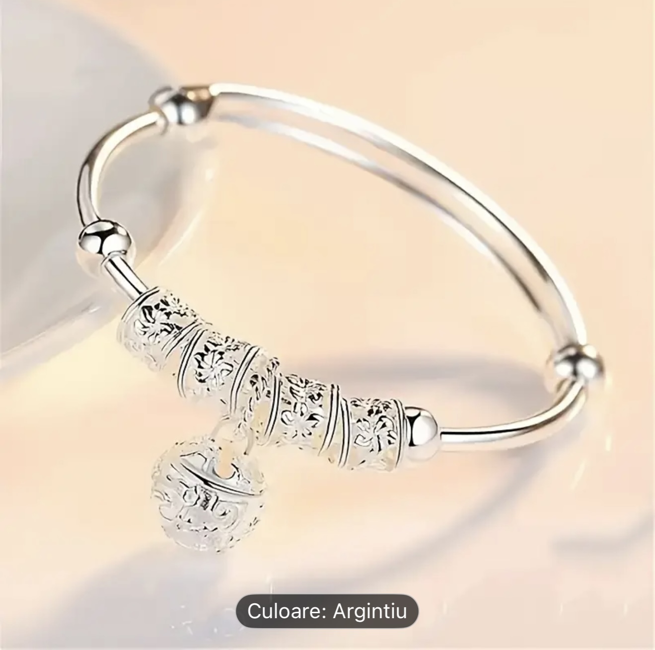 Brățară fixa cu model gravat
