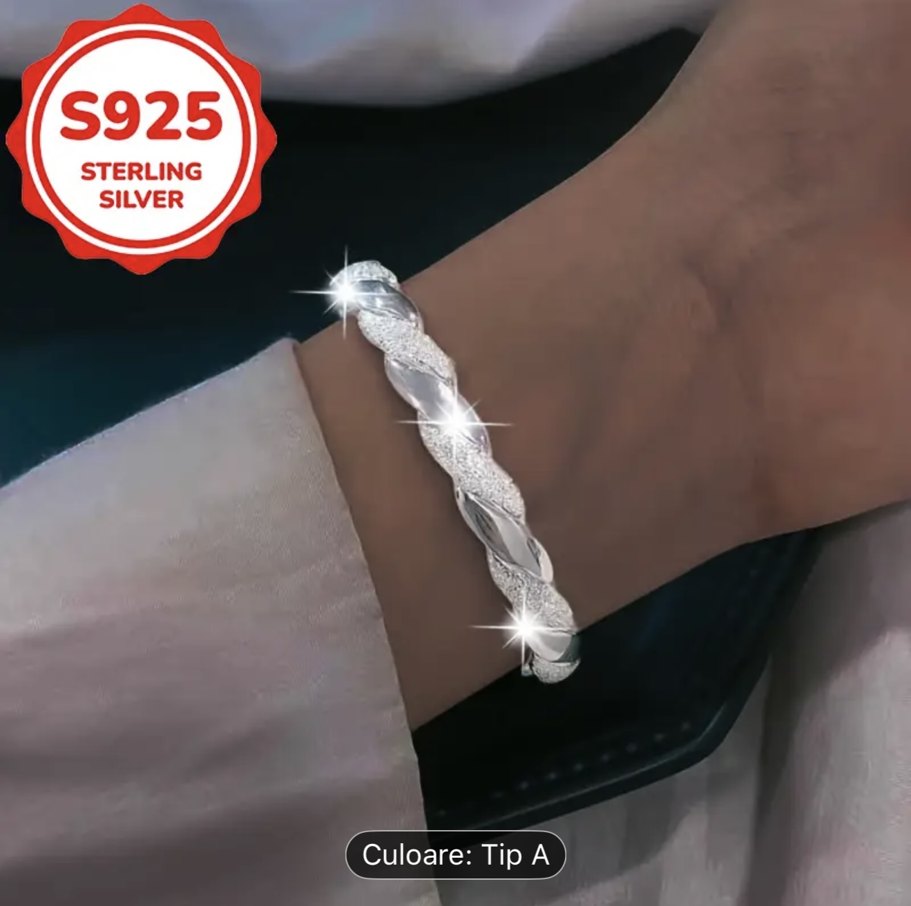 Brățară fixa model impletit