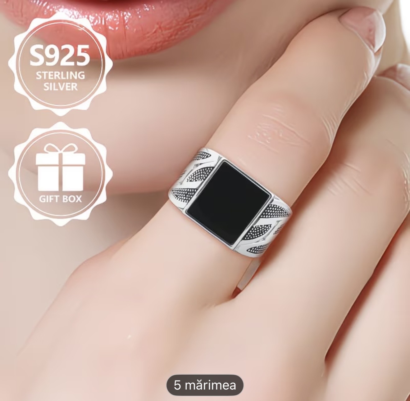 Inel unisex din argint sterling