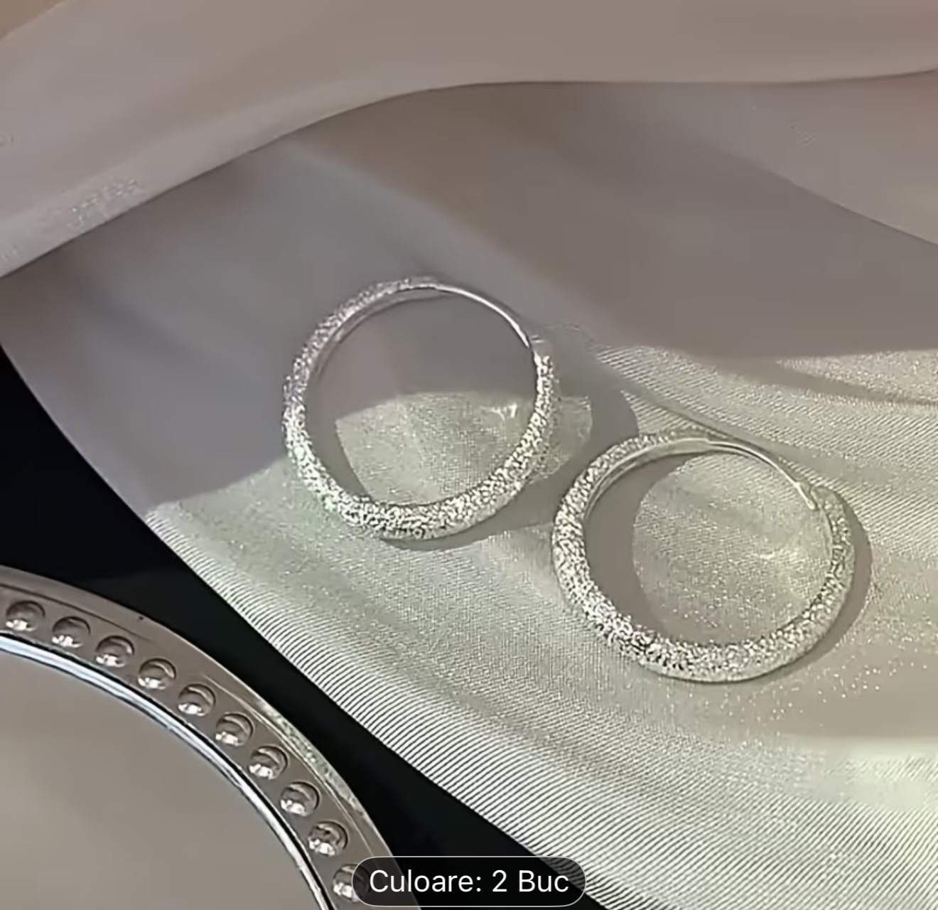 Cercei rotunzi din argint 925