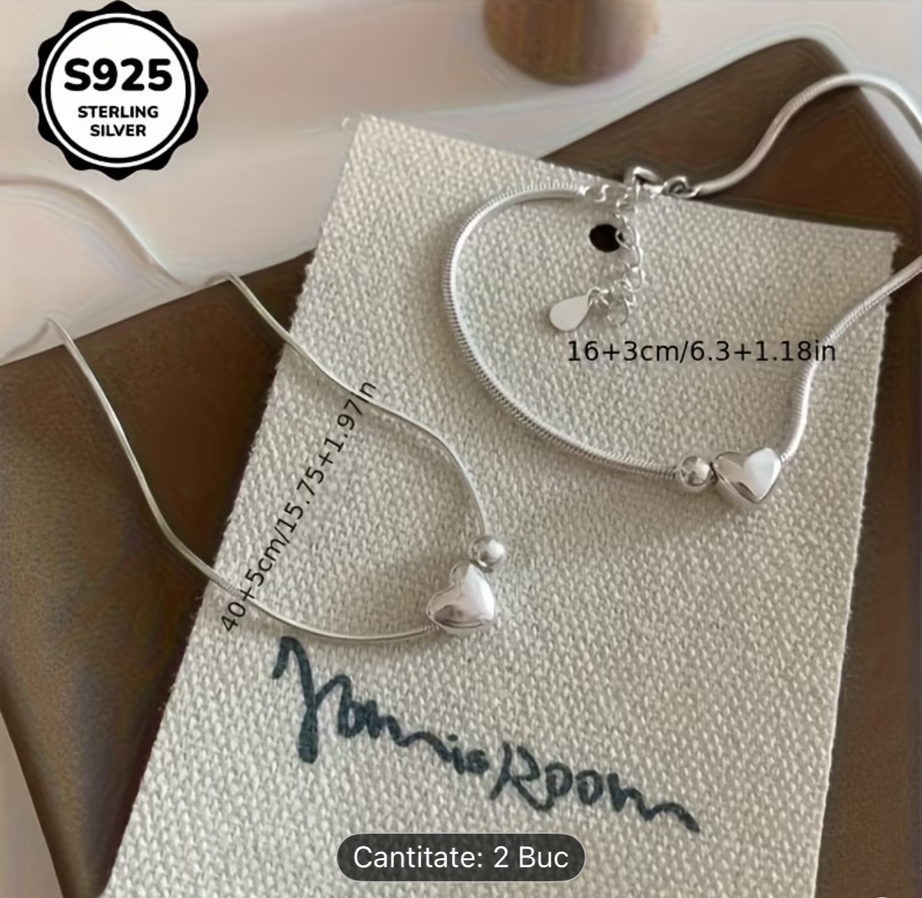 Set de bijuterii din argint sterlin S925