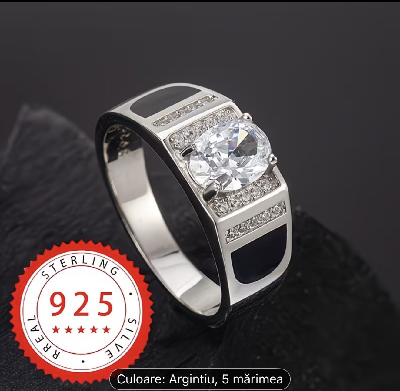 Inel bărbătesc din argint 925