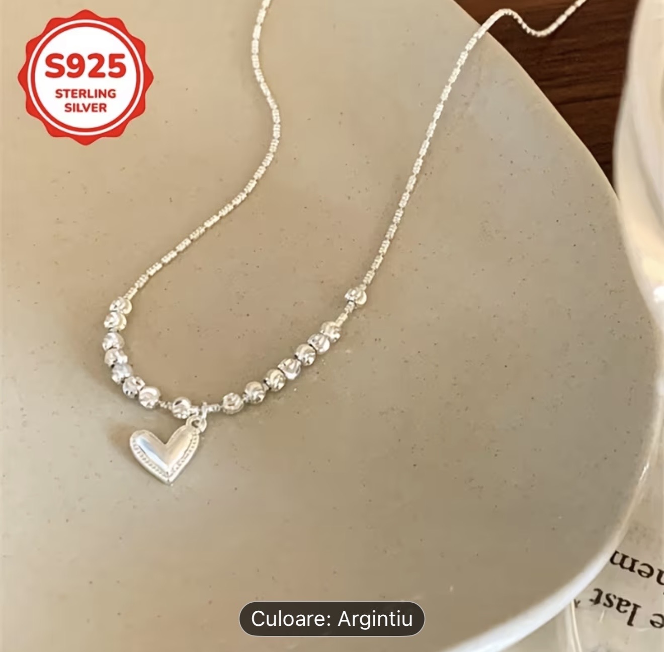 Colier din argint 925 cu inimă