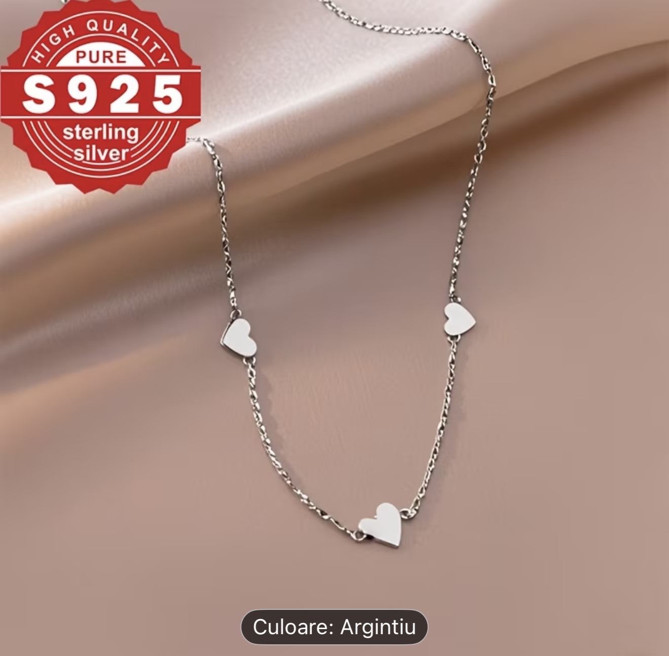 Colier din argint 925 cu inimă