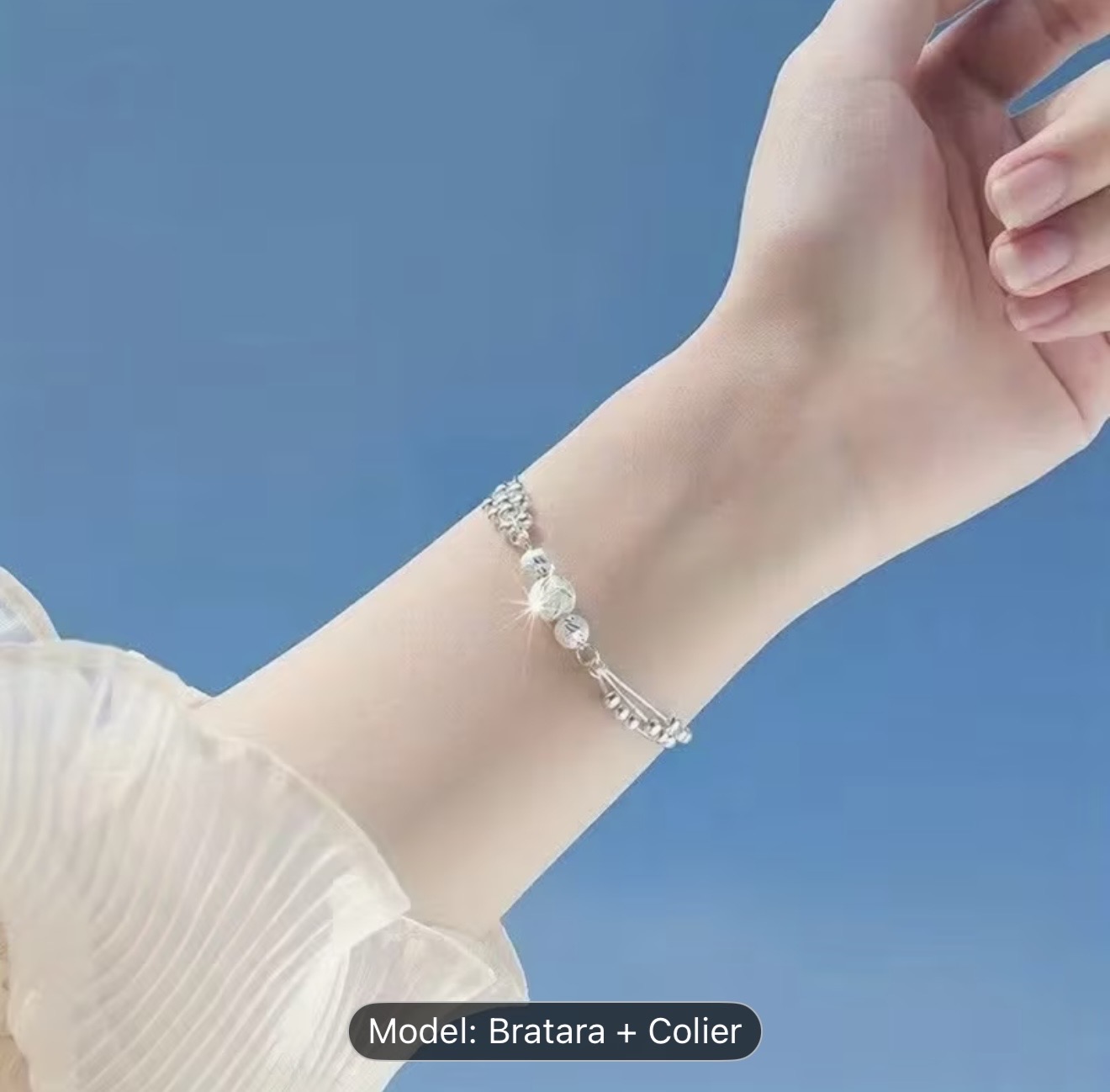 Set elegant de bijuterii din argint