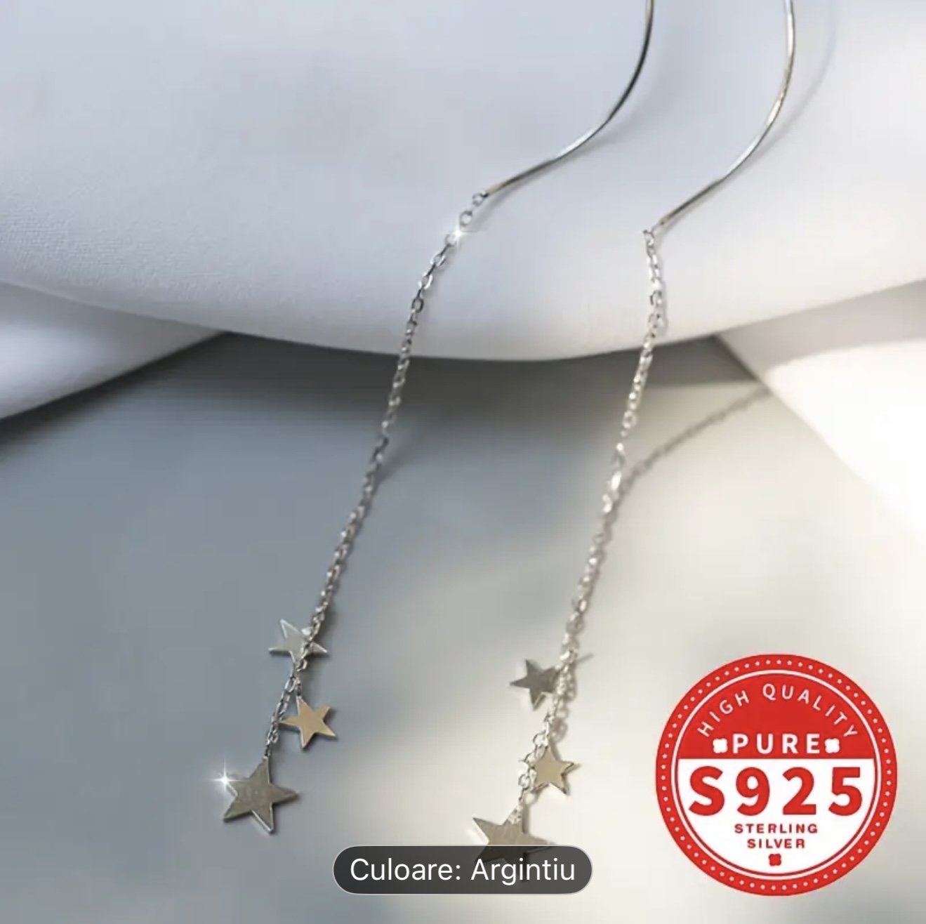 Cercei din Argint Steluțe Curgătoare