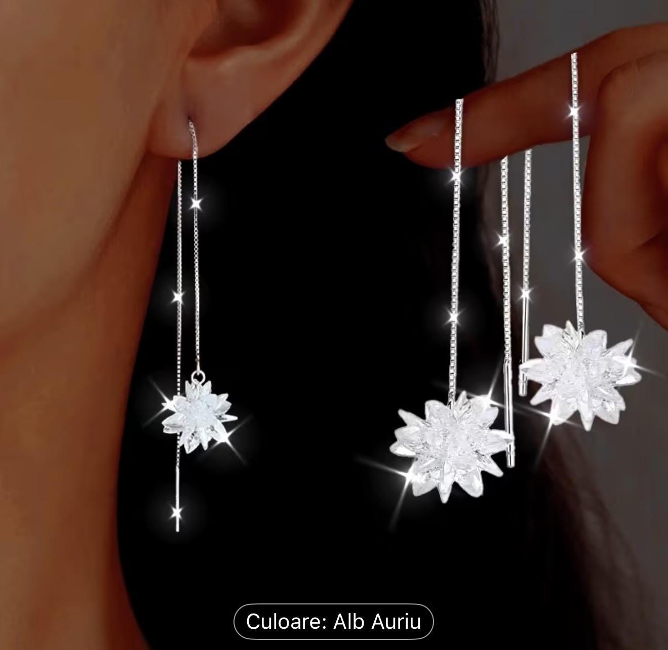 Cercei eleganți cu pandantiv Starburst