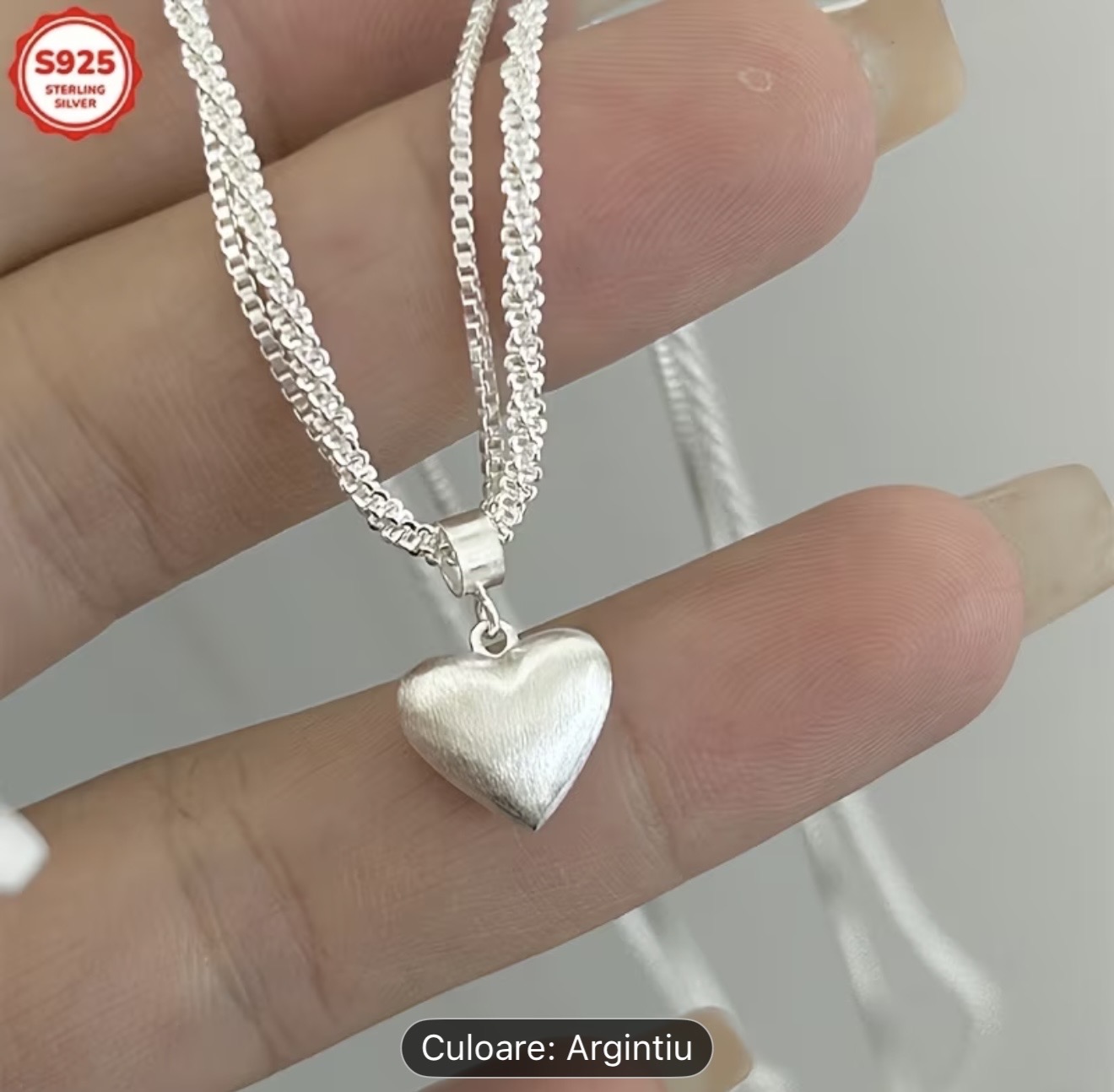 Colier din argint 925 cu inimă