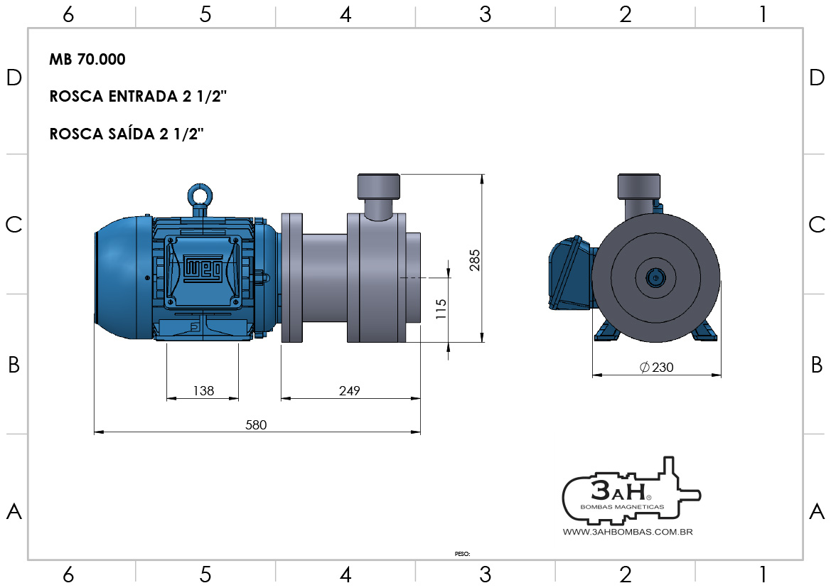 MB-70.000 | Bomba Magnética