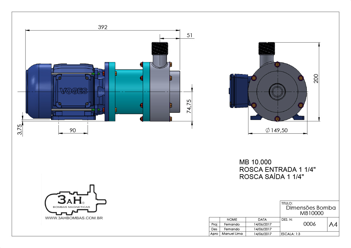 MB 10.000 | Bomba Magnética
