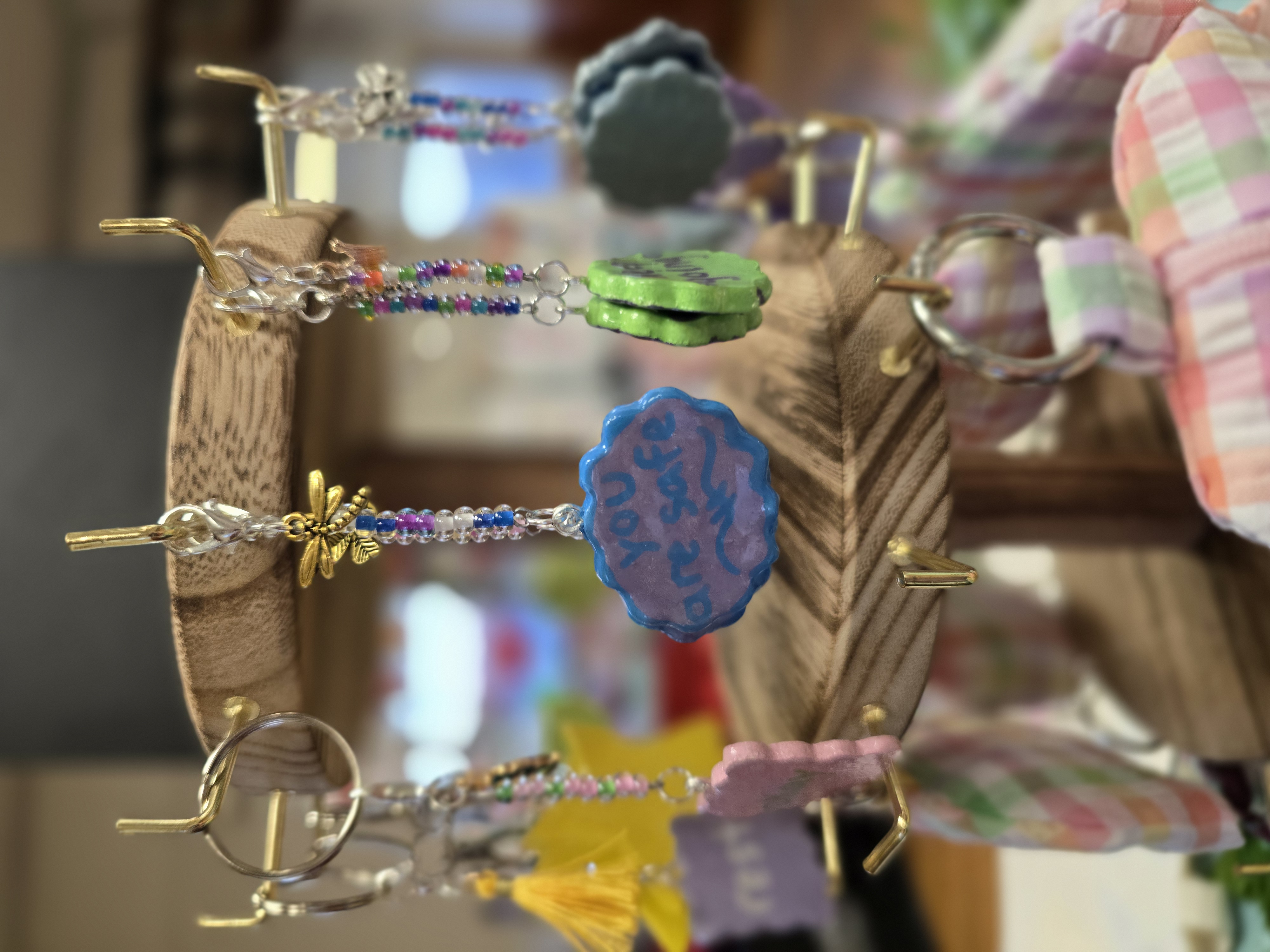 Handmade You Are Safe Keychains