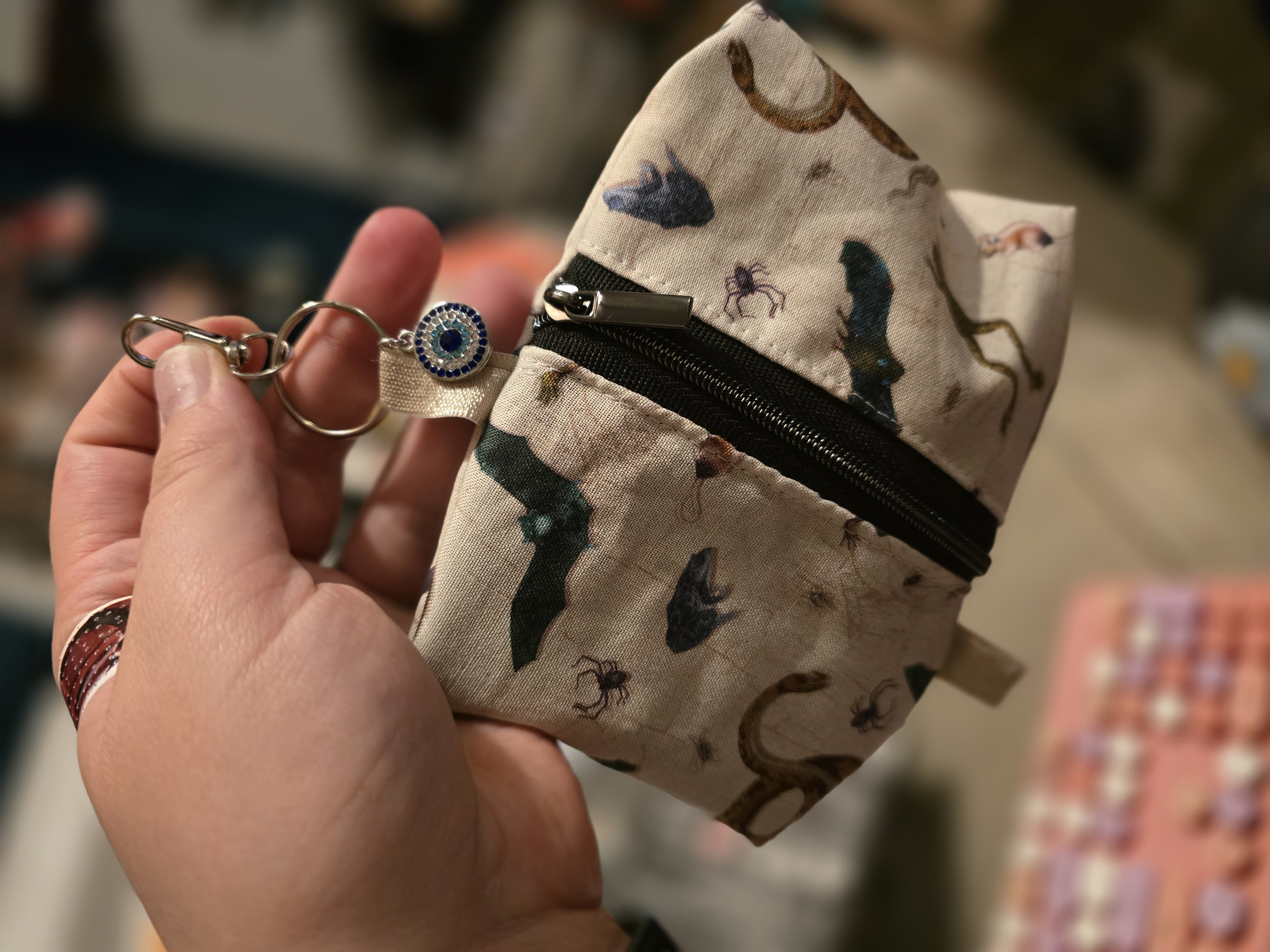 Mystery Mini Zippered Keychain Pouch