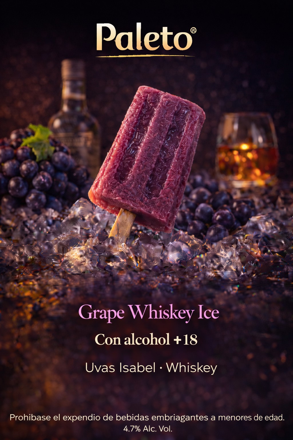 paleta premium whiskey grape