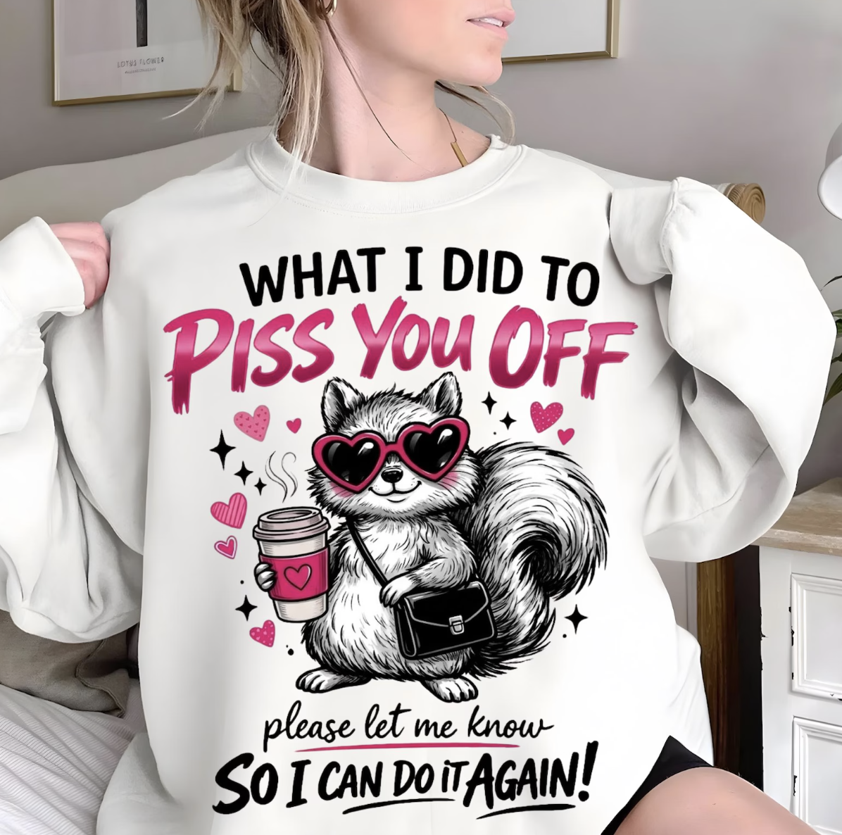 Sarcastic Squirrel PNG, Funny Animal Quote PNG, Retro Humor Shirt Design, Snarky Attitude Sublimation