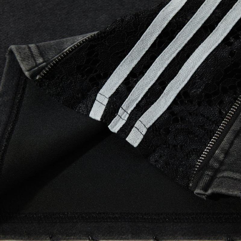 FLOOO Women’s Wide-Leg Track Pants with Lace Stripe Detail