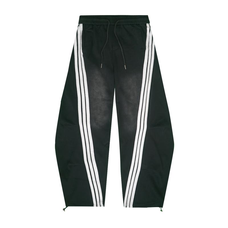 Loose Fall and Winter Seasons Washed Sweat Jeans – Wide Leg Street Pants