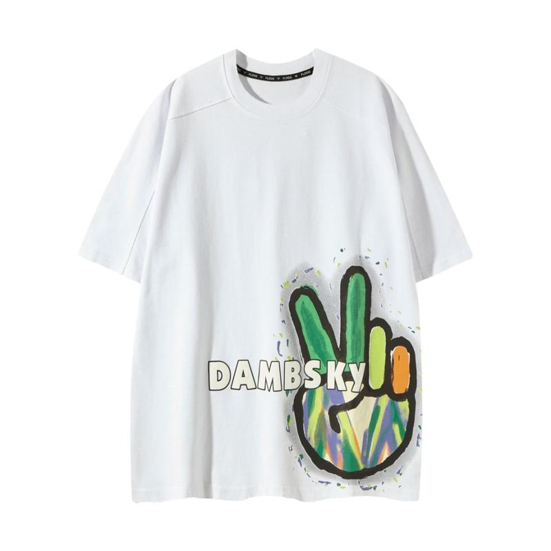 Washed Pop Art Graphic Tee – Unisex Oversized Streetwear T-Shirt